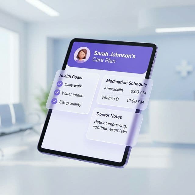 Family caregiver using technology for chronic care management