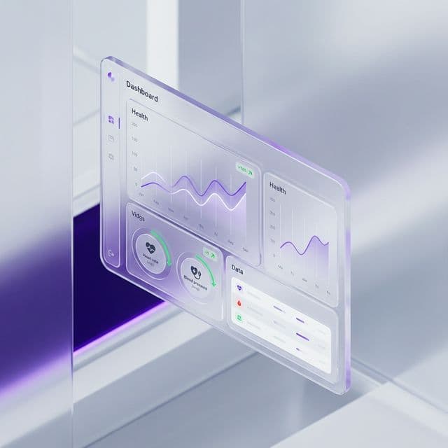 Data dashboard showing hospital readmission statistics